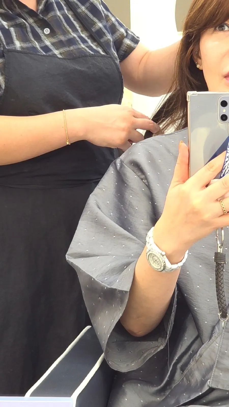 Patchy, damaged hair before coloring