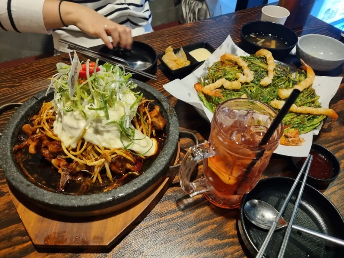 Boneless bone grill on a stone plate