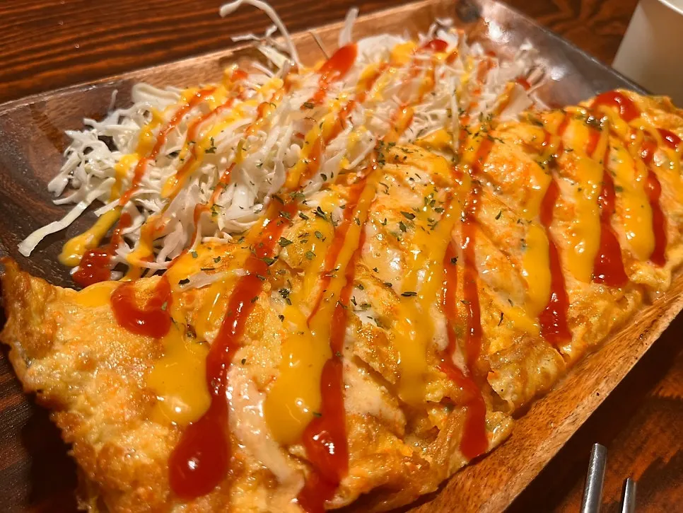 Saechamjip's pollock roe mayo giant egg roll