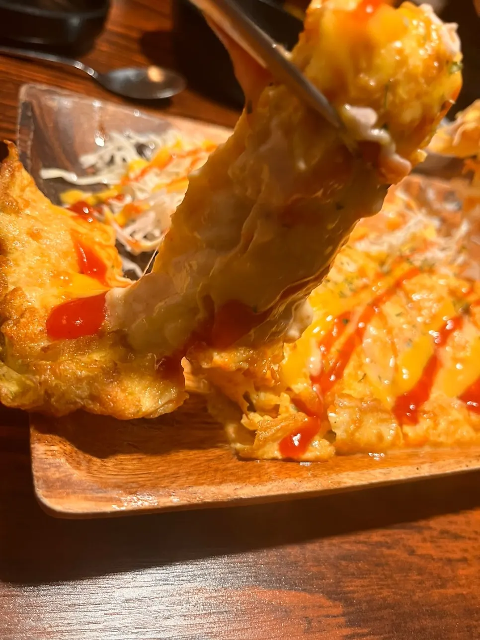 Vertical photo of the large pollock roe mayo egg roll