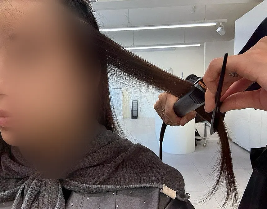 차분해지는 악성곱슬 모발