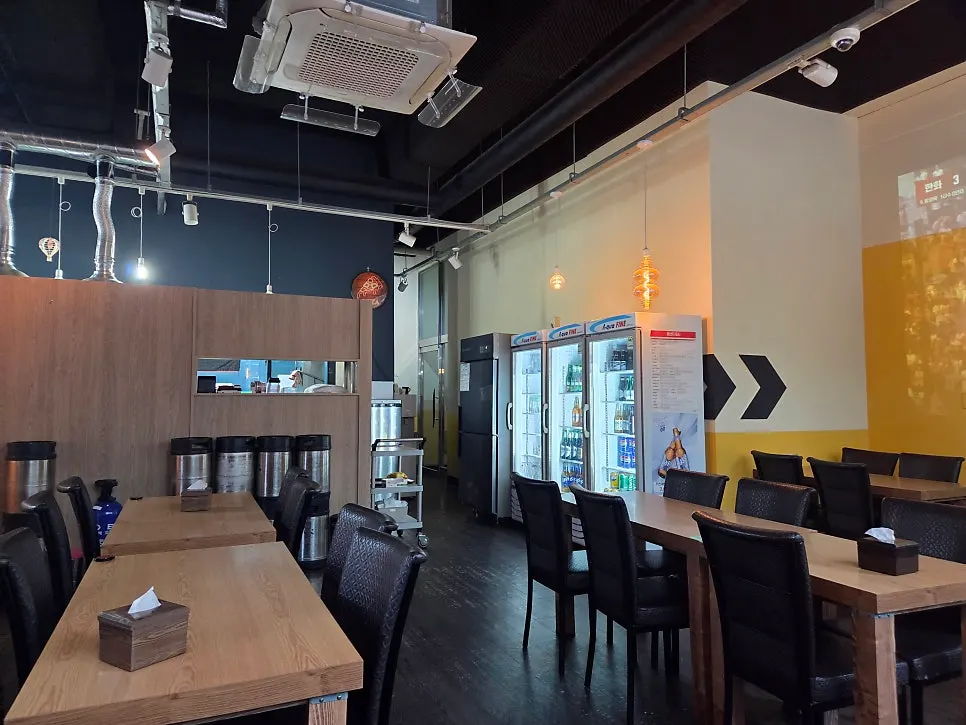 Clean seating inside the restaurant