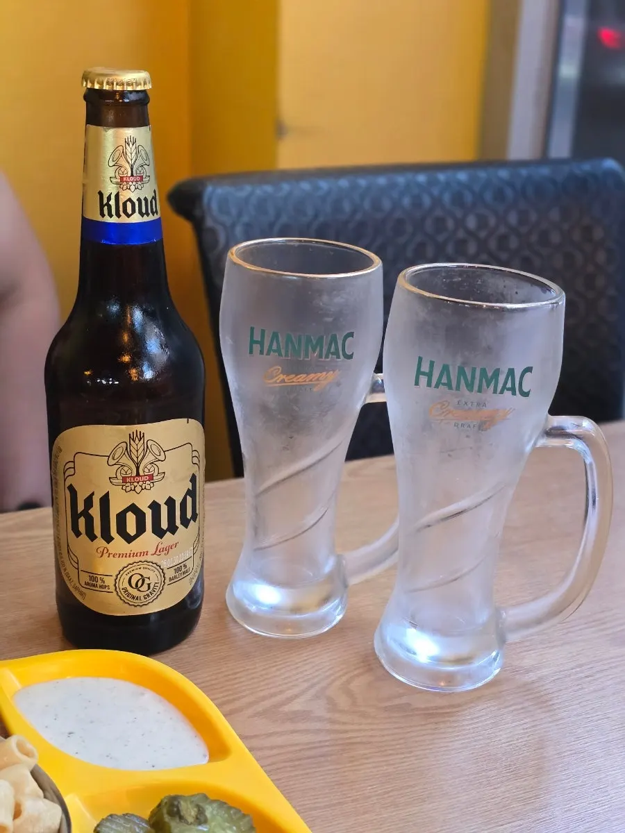 피자와 함께한 맥주