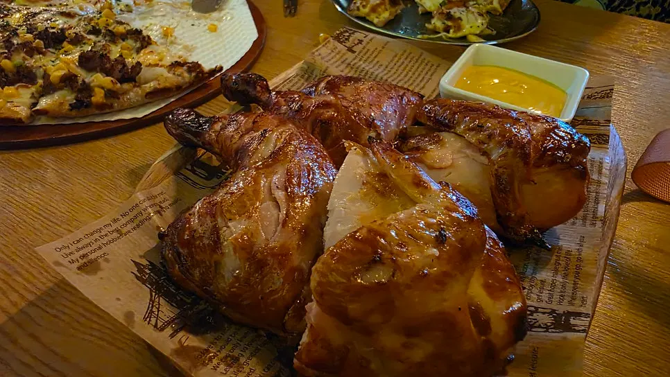 반반피자 핫불고기 메뉴