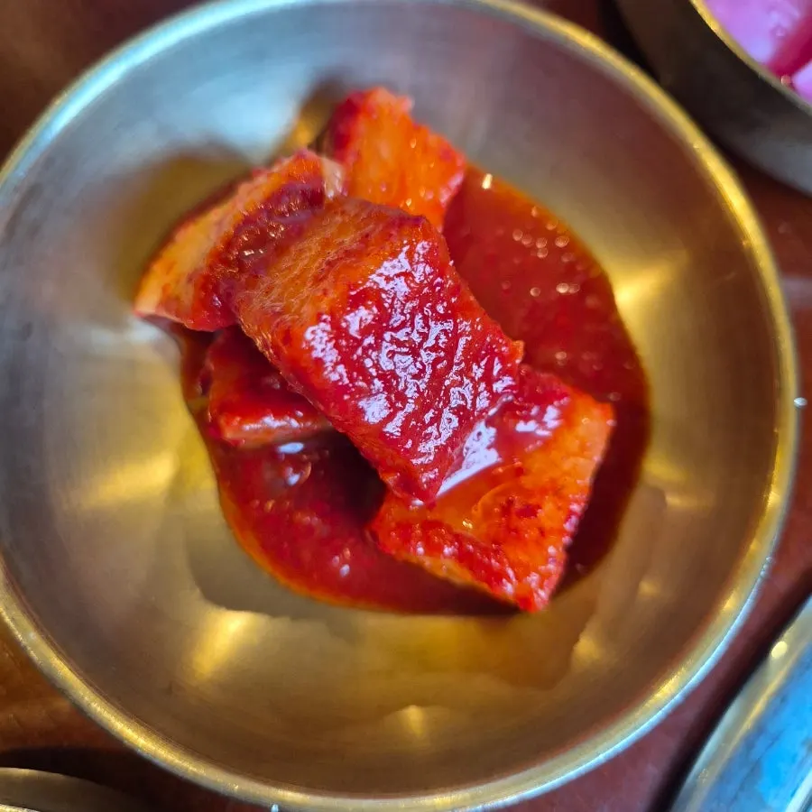 Refilled white kimchi