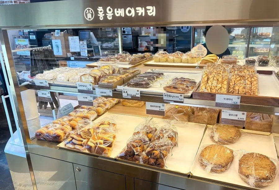 Assortment of neatly displayed breads