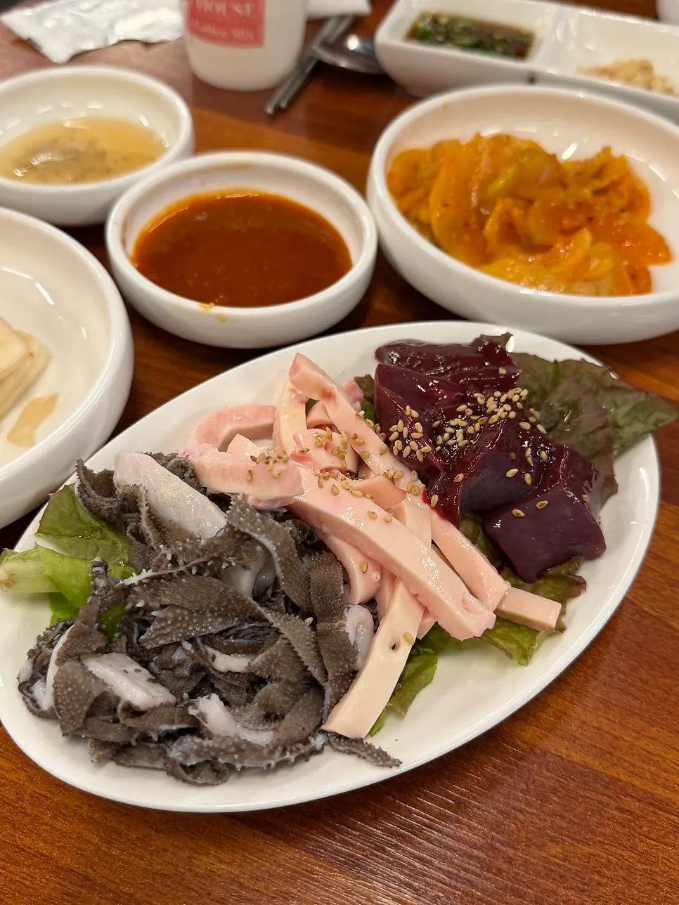 Basic side dishes set on the table