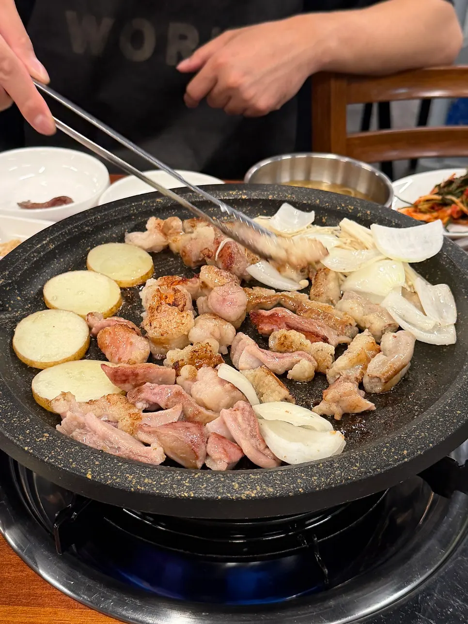 Golden grilled heart and gopchang