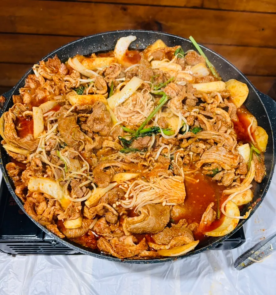 Final spread of duck jumulreok at Gunsan Jumulreok