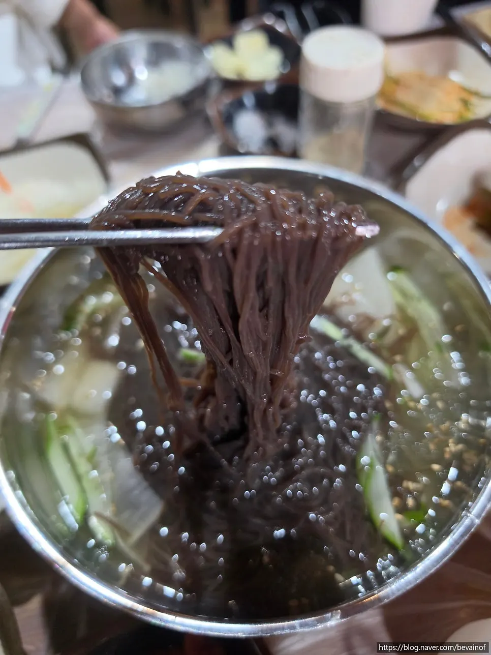함께 주문한 물냉면