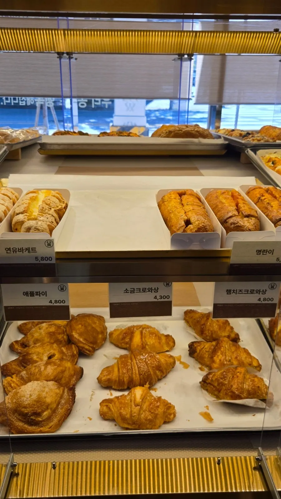 큐브페스츄리 진열 모습
