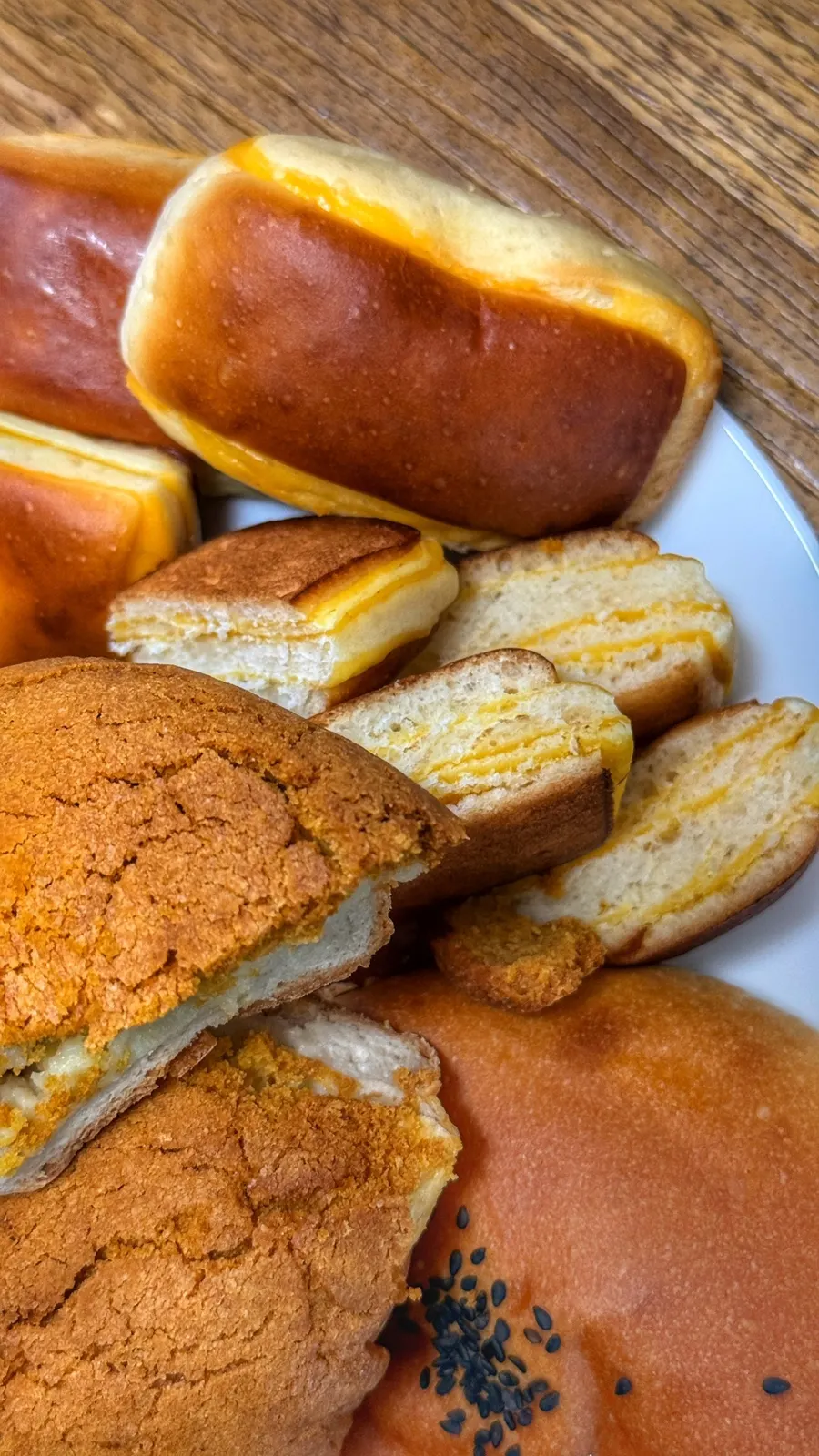 Bag generously filled with cheese bread