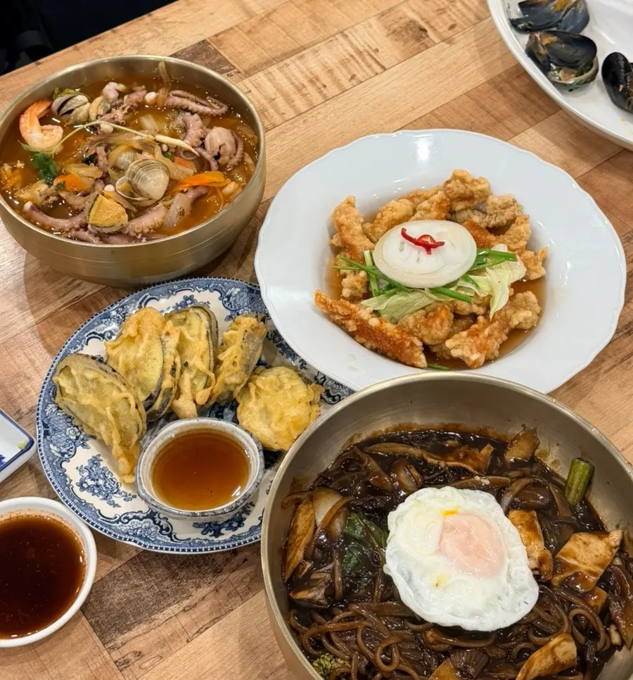 Menu screen showing set meals