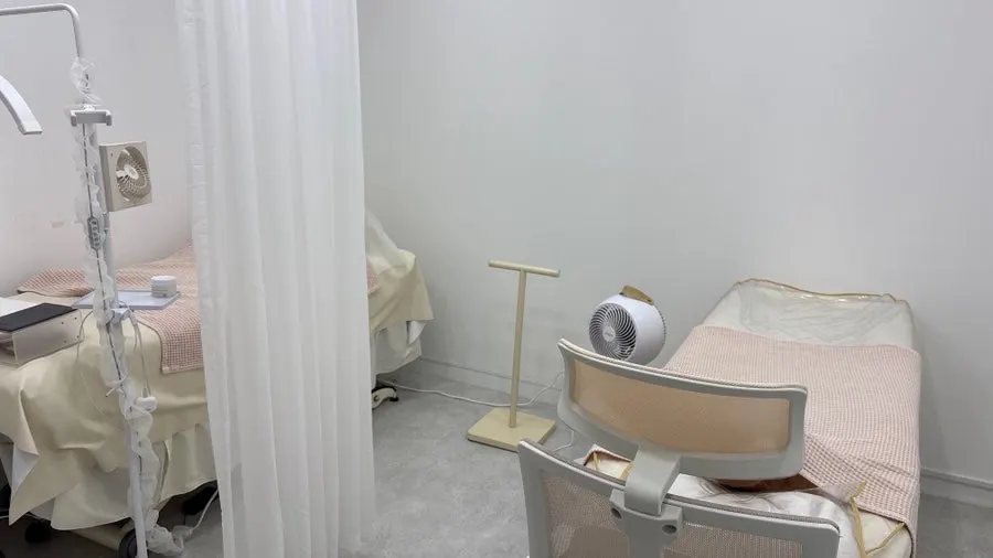Wide view of the tidy treatment room