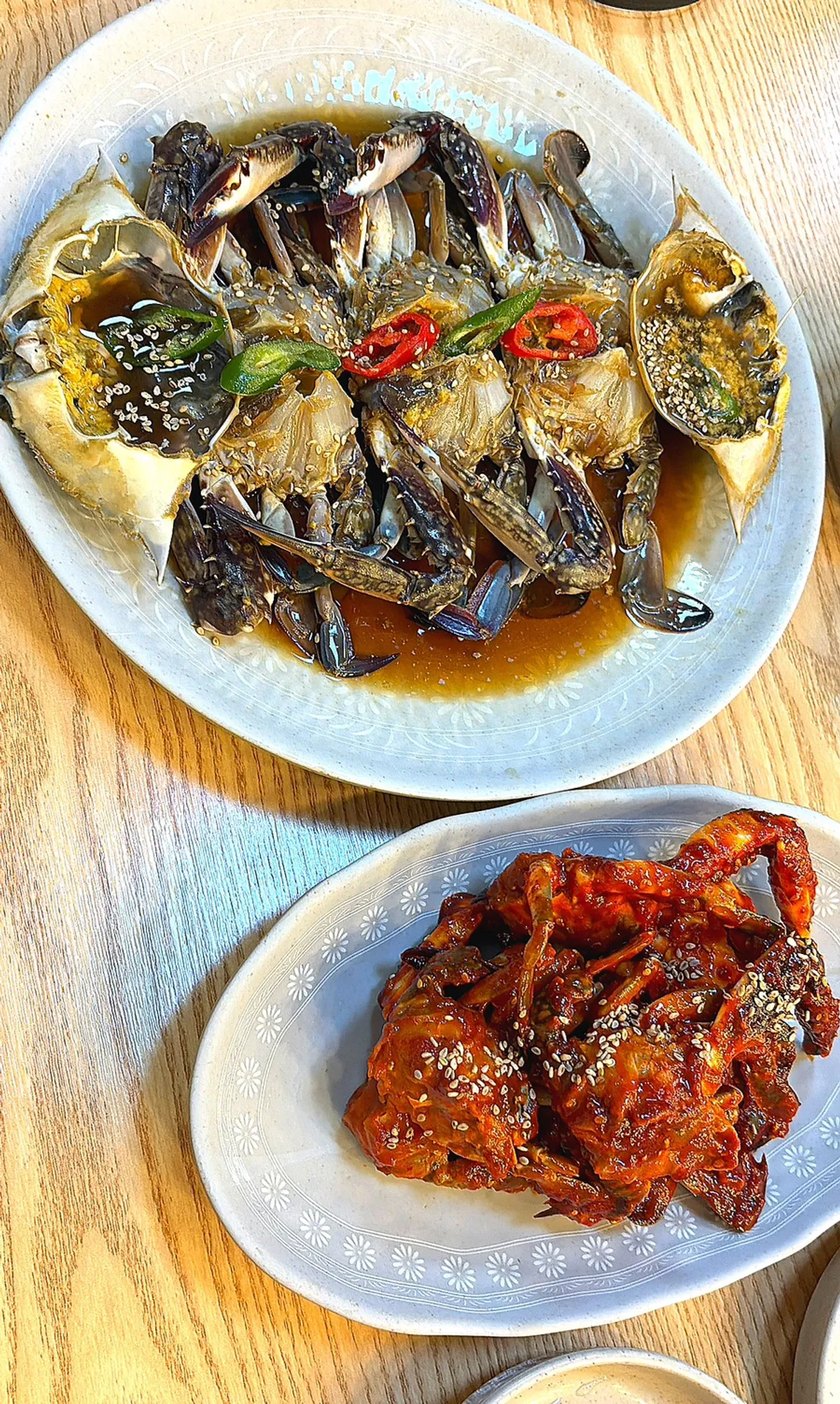 Basic side dishes for the marinated crab set