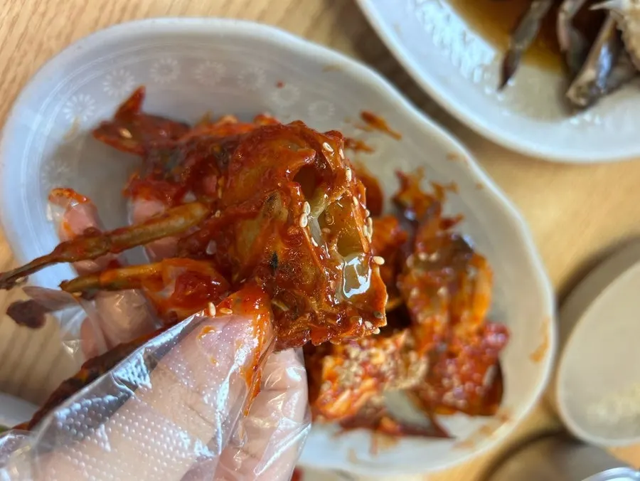 게장 곁들임 상차림