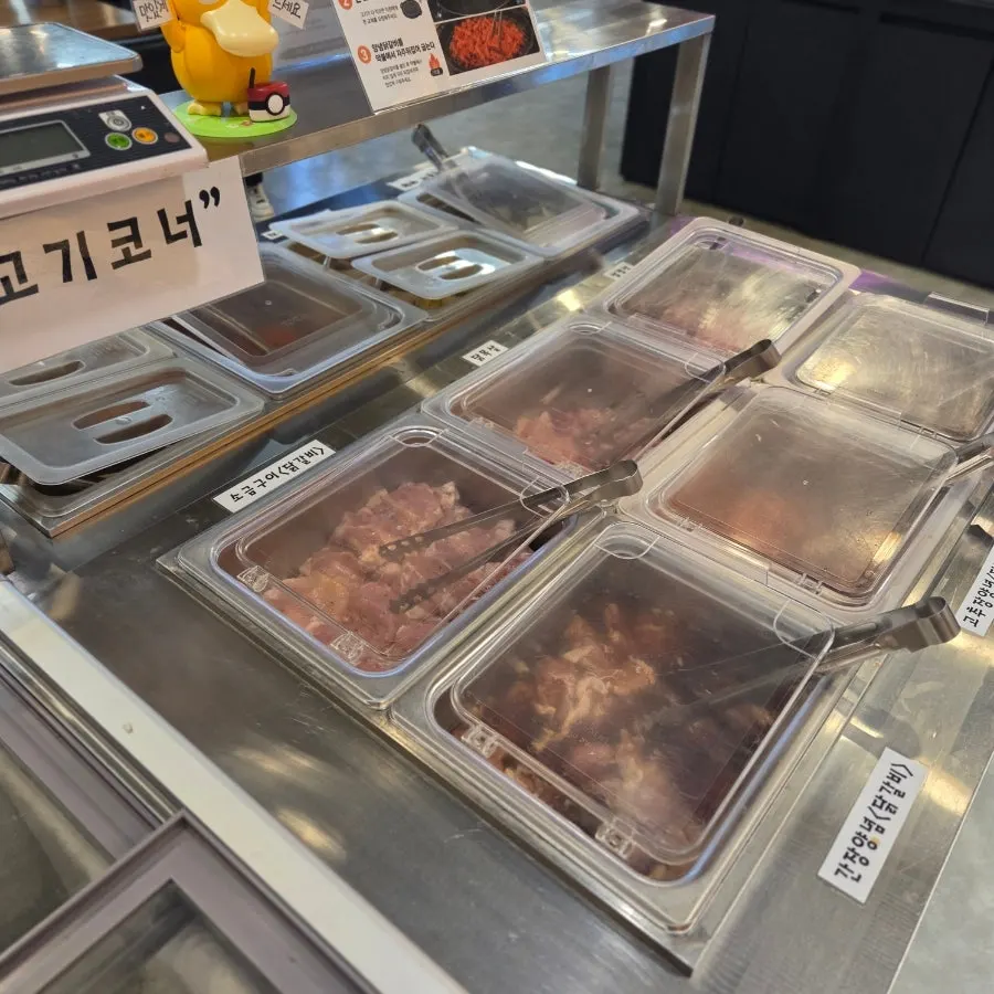 Tray piled high with all-you-can-eat meat