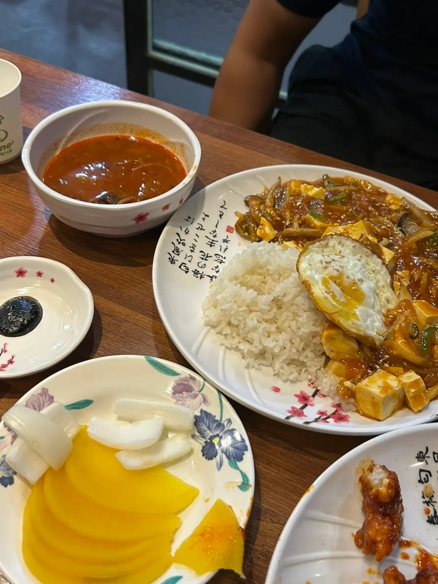 Mapo tofu rice with soft, delicate tofu