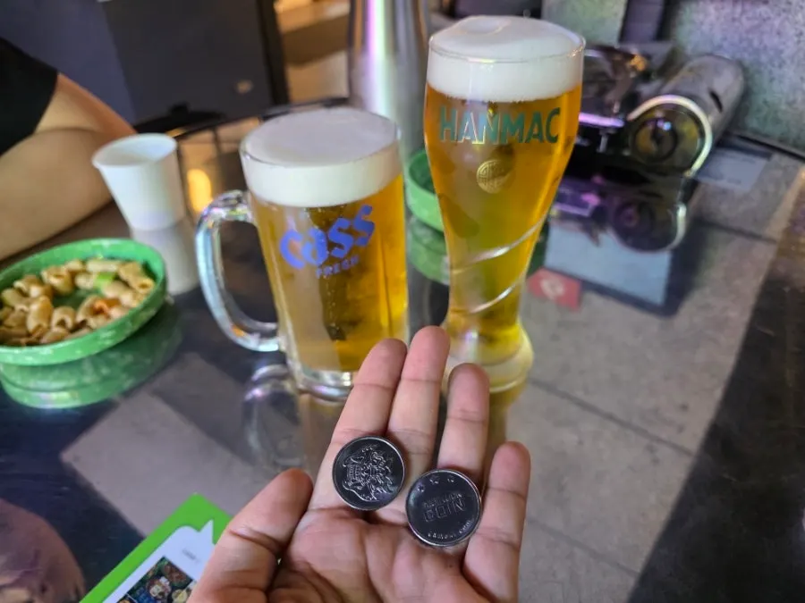 생맥주와 감자튀김 조합 관련 사진
