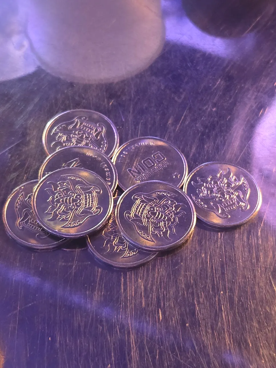 Event area enjoyed with coins