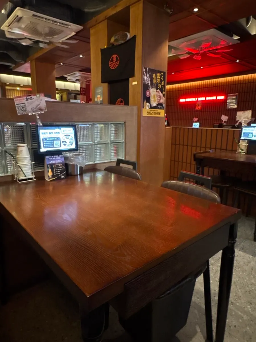 A neatly arranged table at Monthly Beer