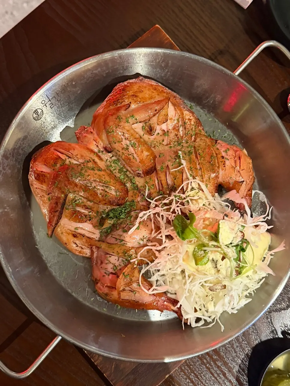 Snack served as the complimentary side dish