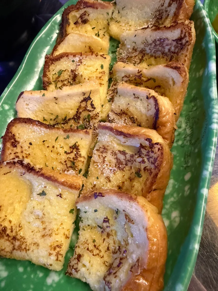French toast with melted sugar
