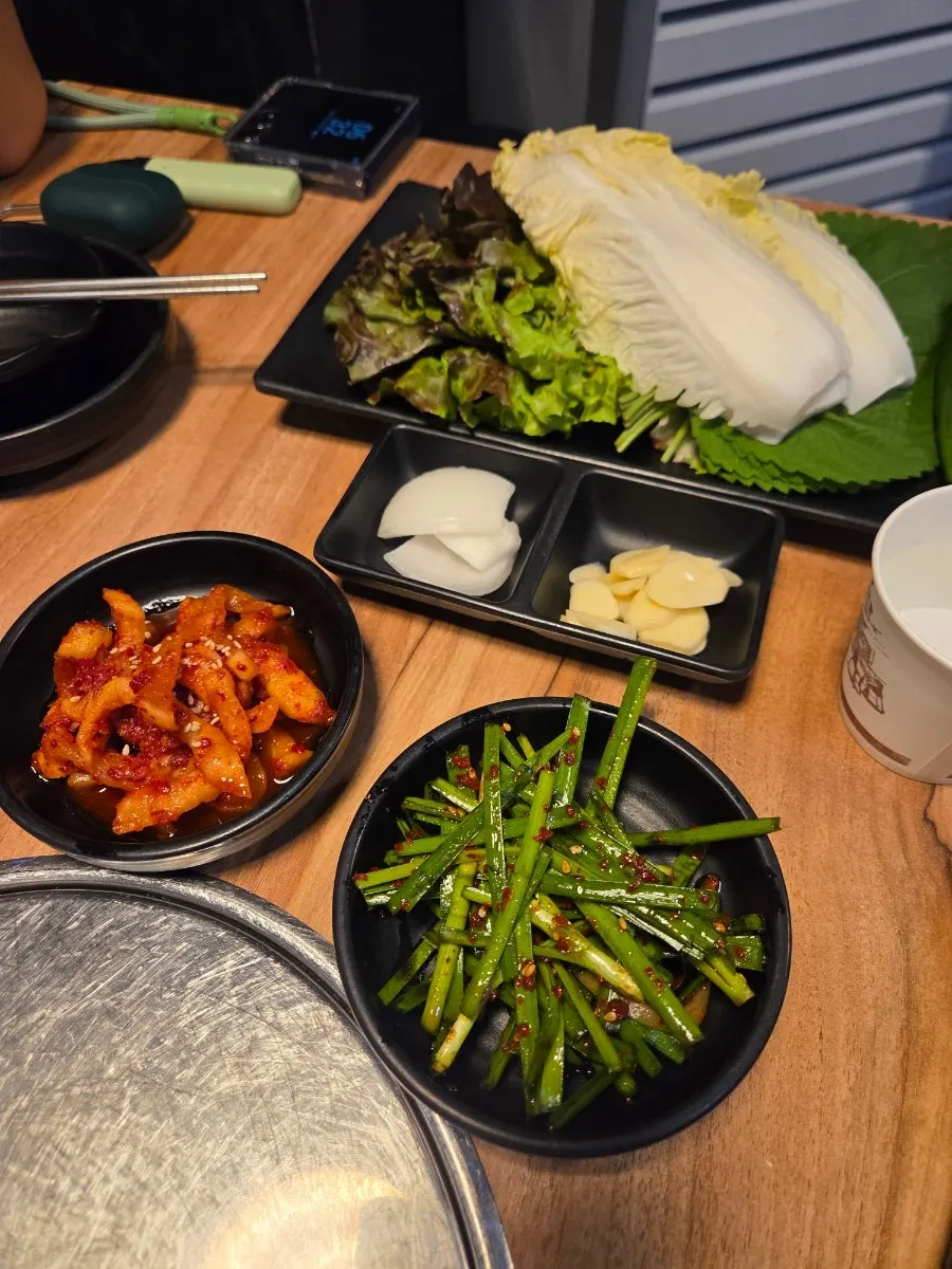 Menu board at The Jokbal Sindorim Main Branch