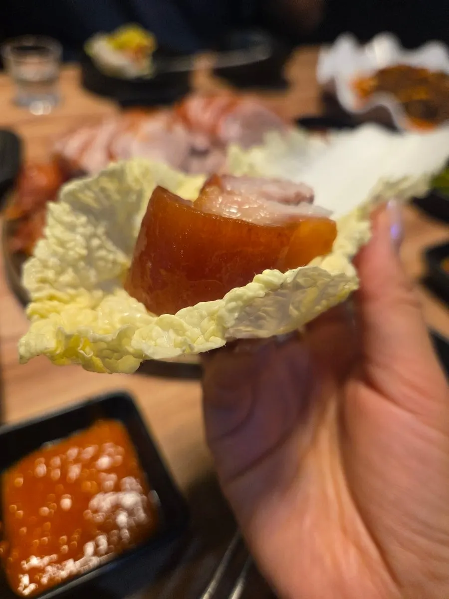 Chewy jokbal skin portion