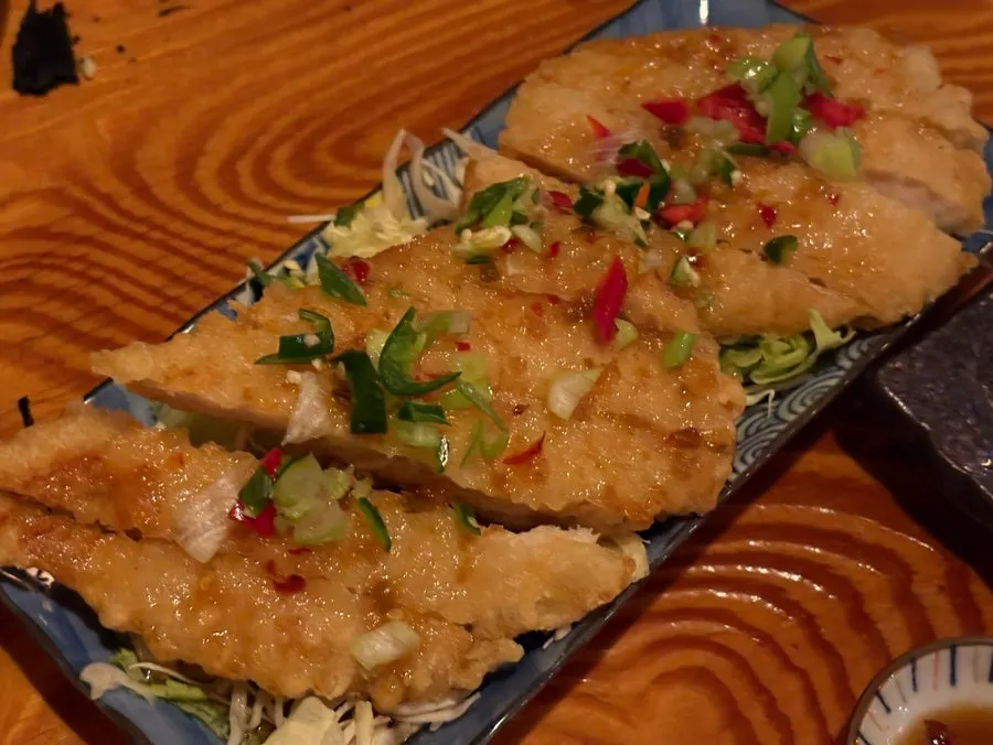 Grilled fish with thick flesh and skin