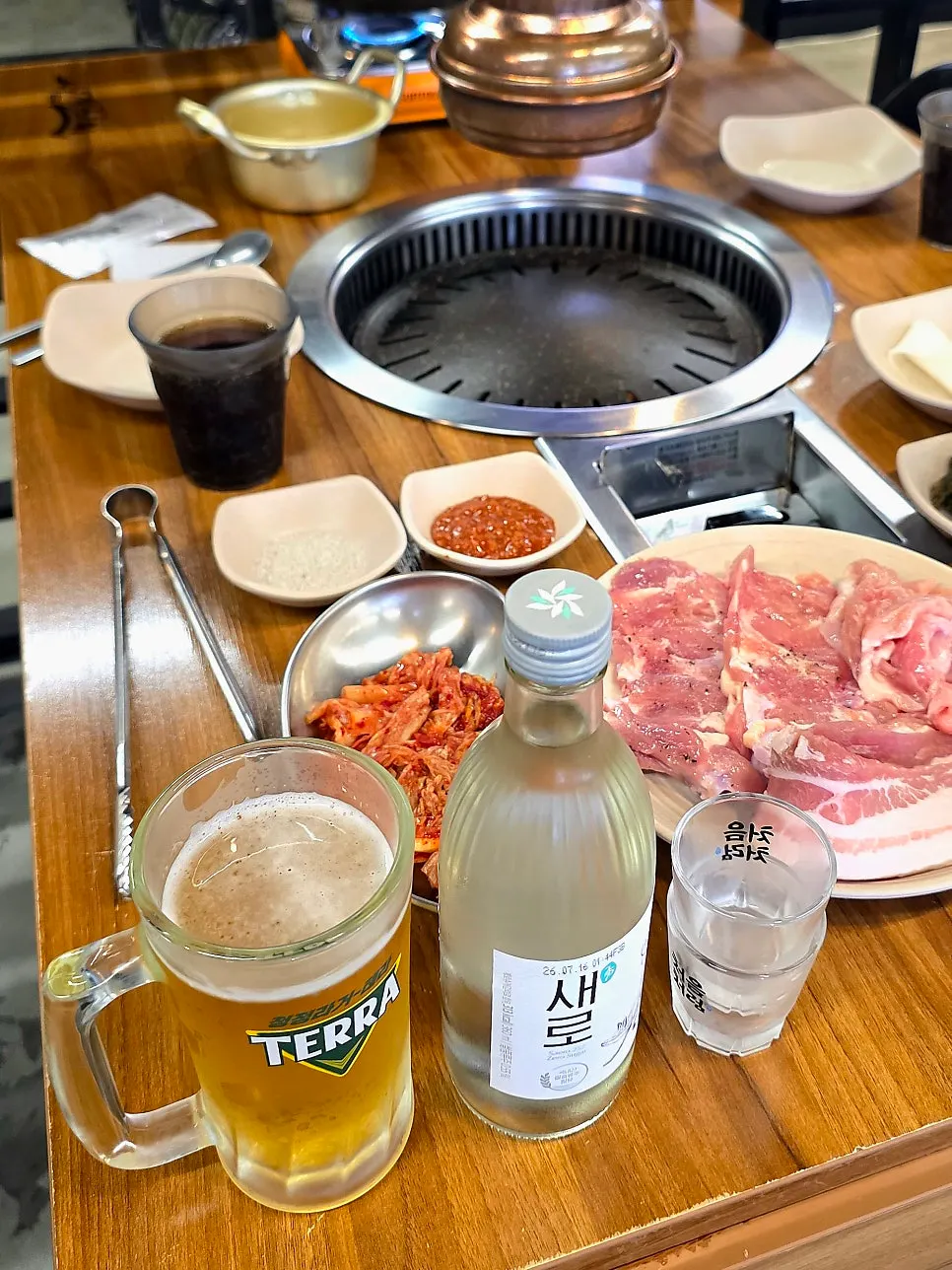 주류 프리패스로 받은 생맥주