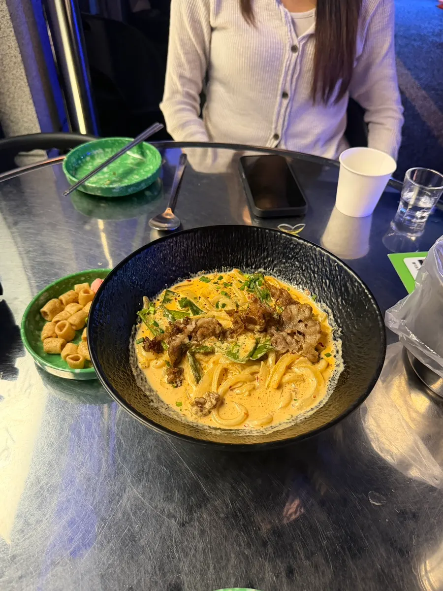 Rich and smooth cream udon