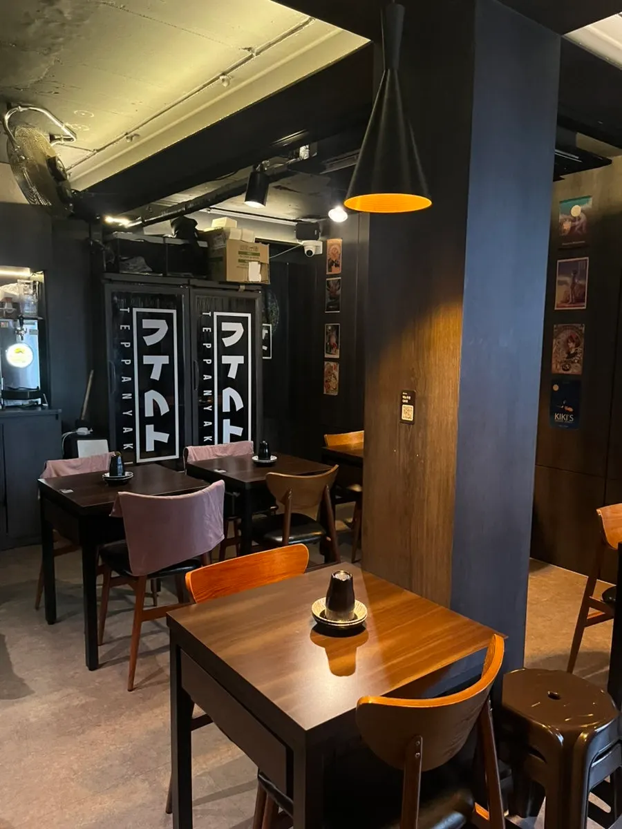 Seating at Gusa Yeonnam under soft lighting