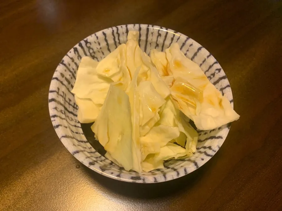 Cabbage salad served as a basic side dish