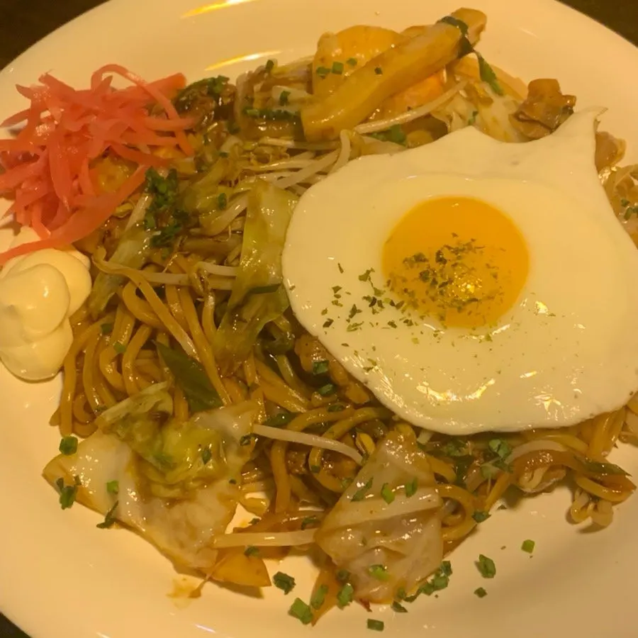 Yakisoba fresh off the teppan