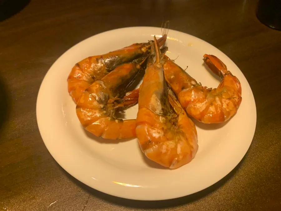 Shrimp received from the review event