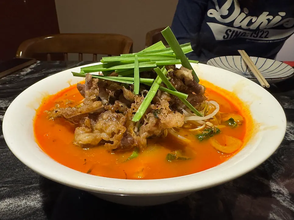 Sweet and sour pork with crispy batter and sweet sauce