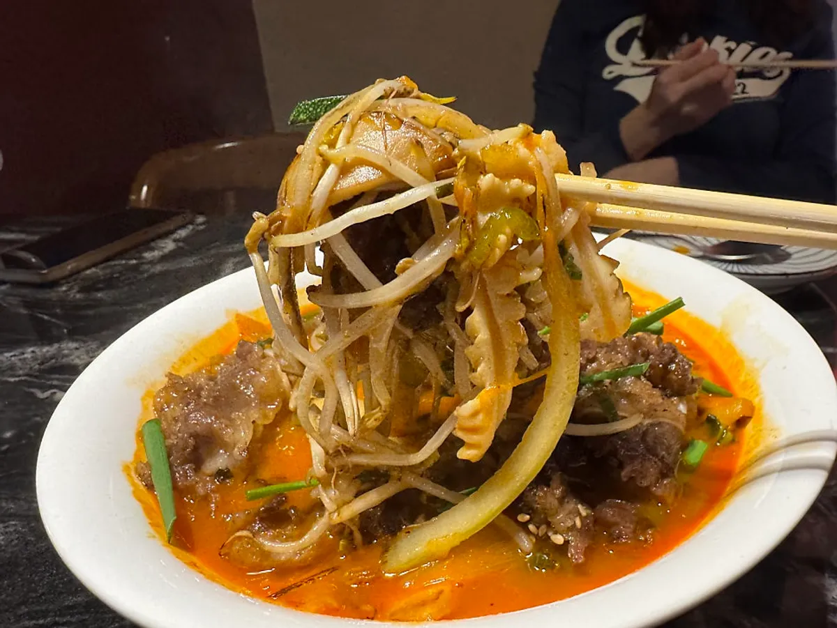 Crispy batter and sweet sauce combination on the pork