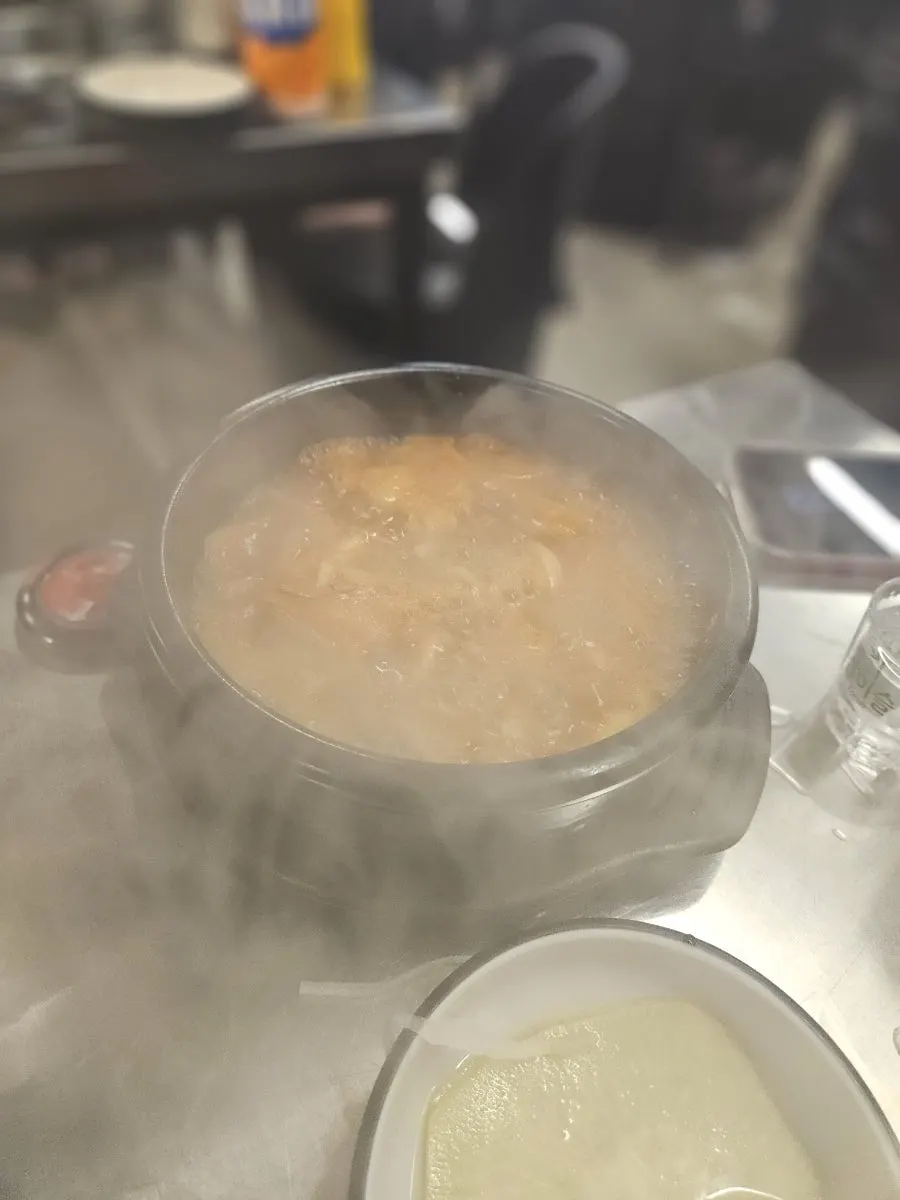 Doenjang jjigae ordered to finish the meal