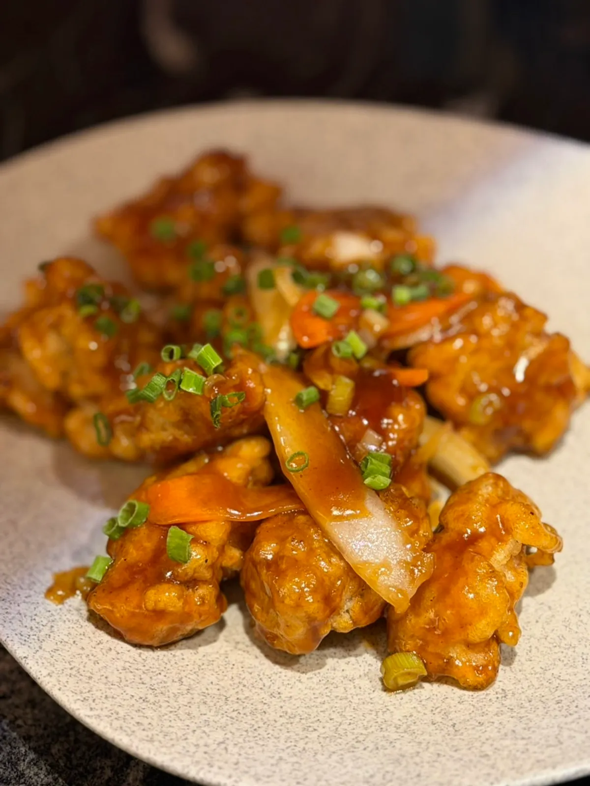 A plate of Berkshire K Cantonese-style sweet and sour pork