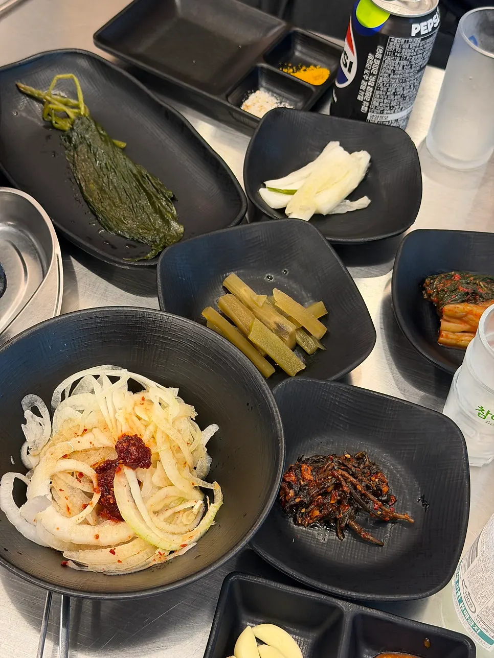 기본 반찬 한 상 세팅