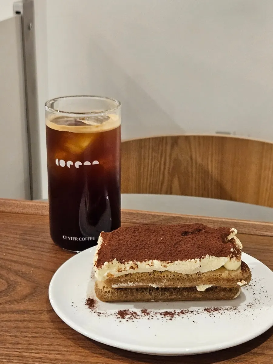 Original tiramisu and Americano