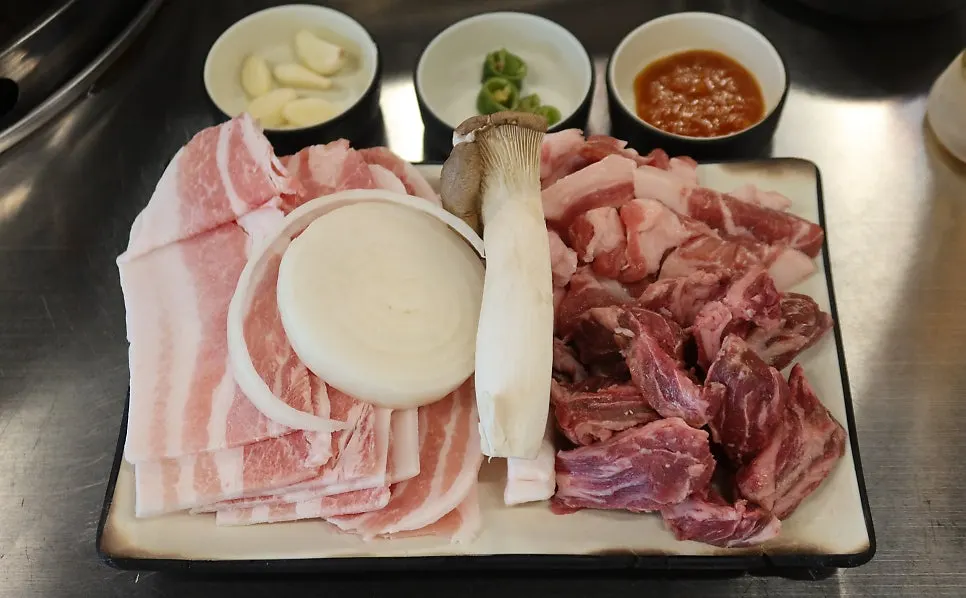 상구네솥뚜껑삼겹살 메뉴와 가격표