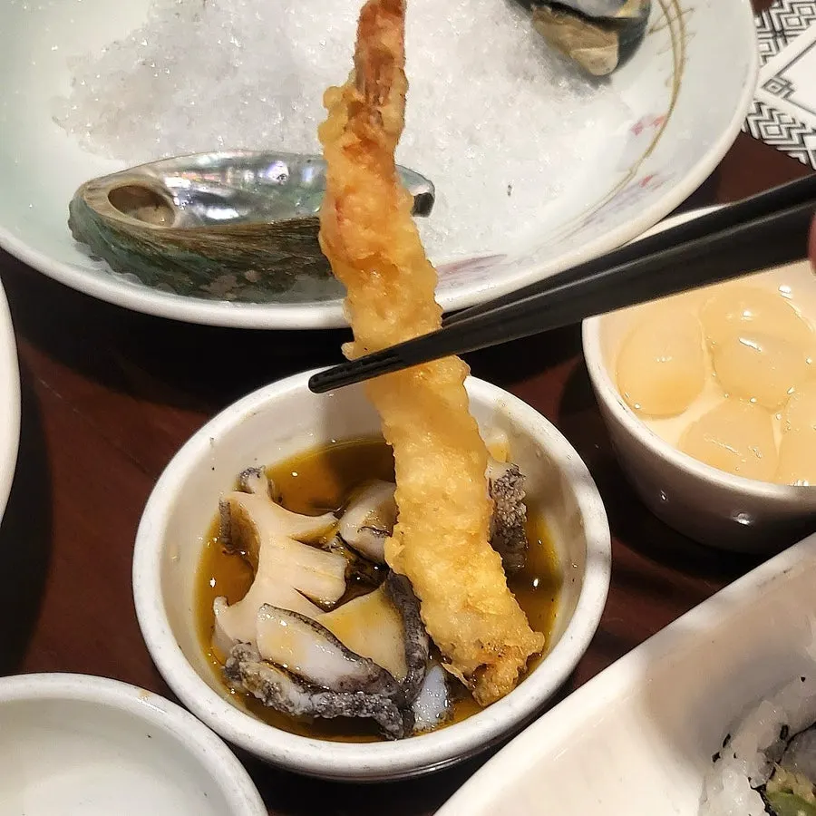 전복촌 전복 요리 클로즈업