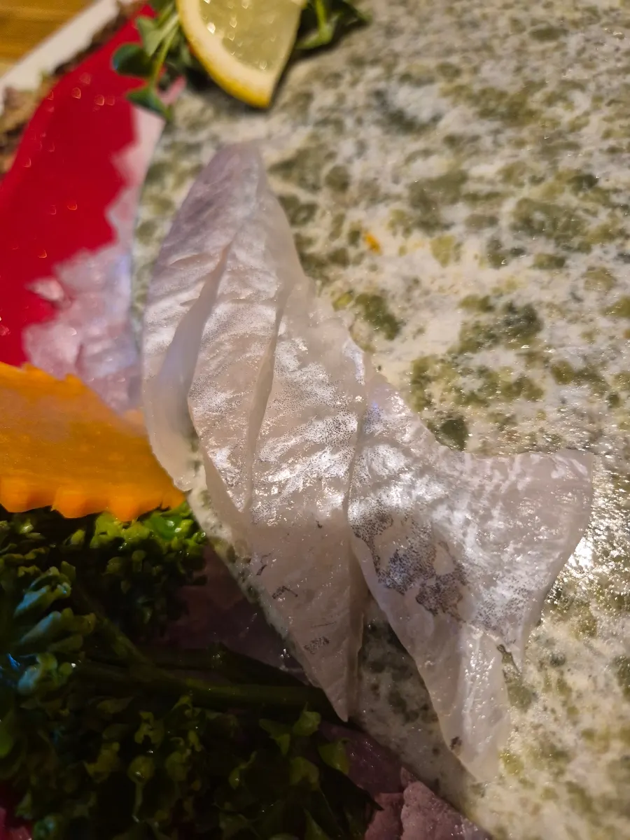 광어 도미 참돔이 섞인 모듬회