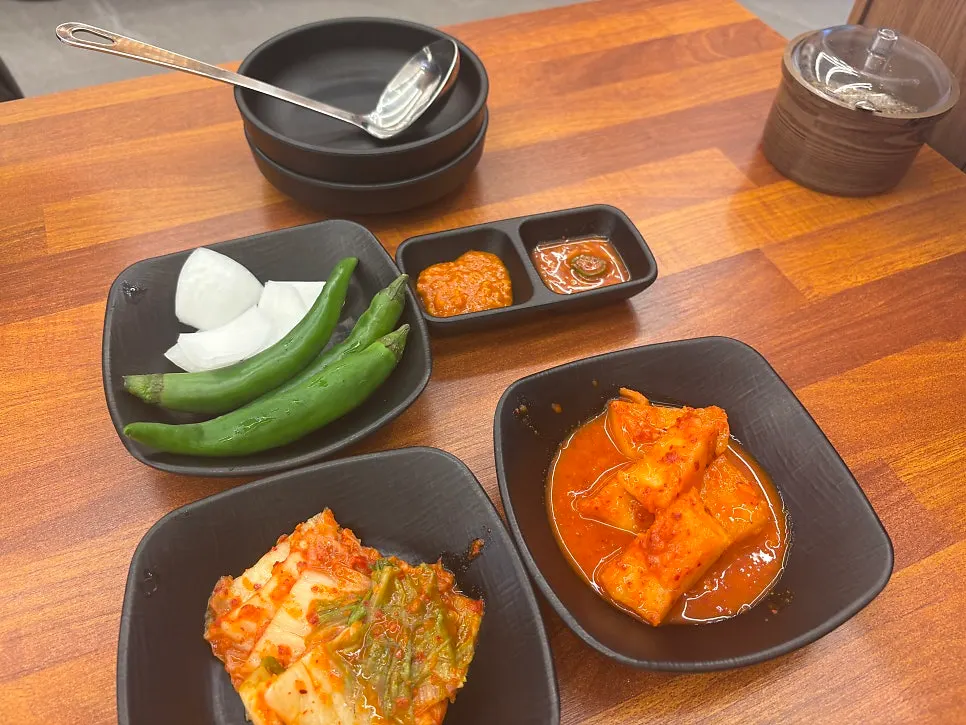 뼈전골과 공기밥 주문 내역