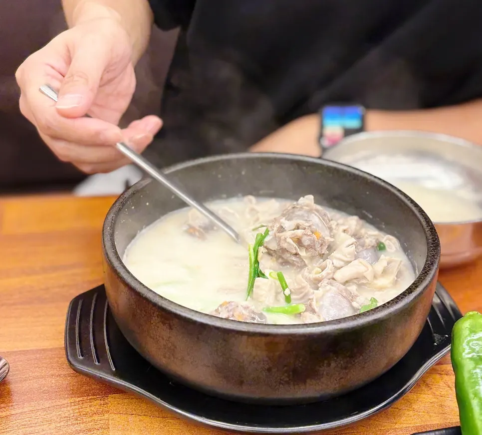 Sundae-guk ingredients generously packed with meat