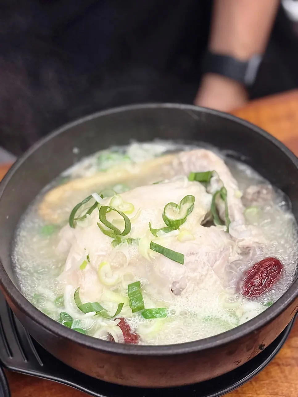 A bowl of the new menu samgyetang