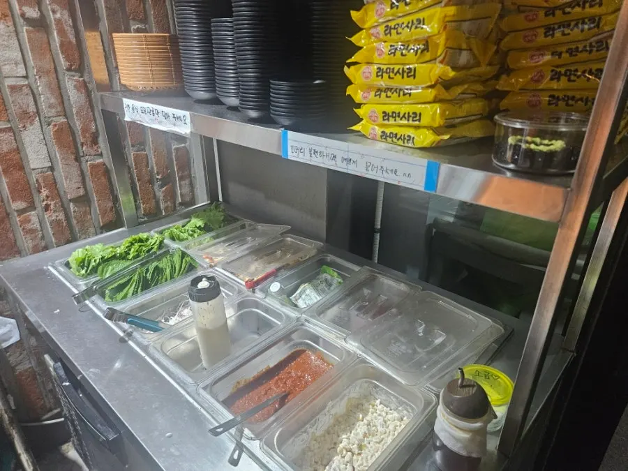 Mayo corn from the self-serve bar