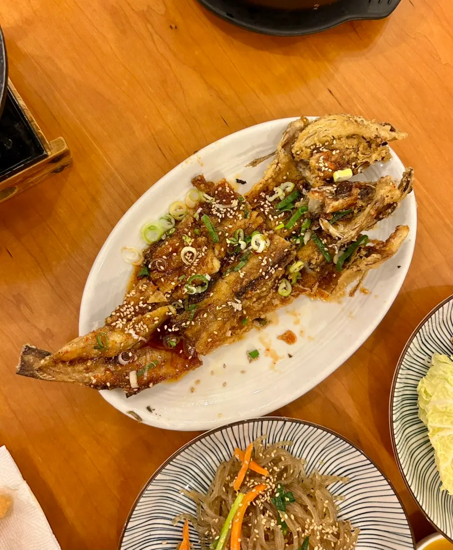 게우소스에 찍은 전복찜